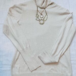 Worthington Cream Turtleneck Sweater